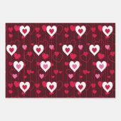Feuille De Papier Cadeau Collection Coeurs Et Fraises (Devant 2)