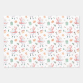 Feuille De Papier Cadeau Collection Dancing Snowmen (Devant 2)