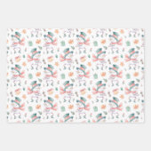 Feuille De Papier Cadeau Collection Dancing Snowmen (Devant)