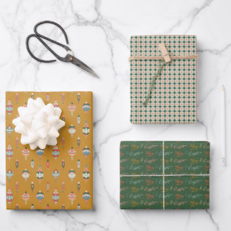 Feuille De Papier Cadeau Collection de décorations Merry + Bright