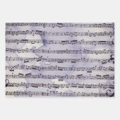 Feuille De Papier Cadeau Collection de musique noire et blanche (Devant 3)