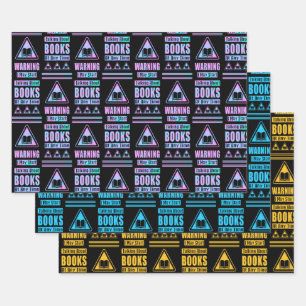 Feuille De Papier Cadeau Collection de panneaux d'avertissement pour les am