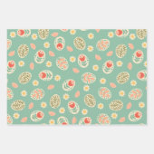 Feuille De Papier Cadeau Collection de Pâques 3 Printemps vert cadeau d'ann (Devant)