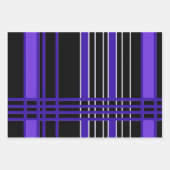 Feuille De Papier Cadeau Collection de rayures modernes (Devant)