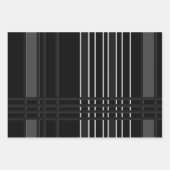 Feuille De Papier Cadeau Collection de rayures modernes (Devant 3)