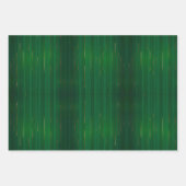 Feuille De Papier Cadeau Collection de Texture Vert Or tendance de luxe (Devant)