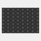 Feuille De Papier Cadeau Collection de tissus boueux modernes (Devant)