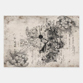 Feuille De Papier Cadeau Collection d'élagances de vintae (Devant)