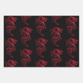 Feuille De Papier Cadeau Collection Dragon asiatique (Devant 2)