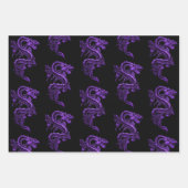 Feuille De Papier Cadeau Collection Dragon asiatique (Devant)