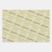 Feuille De Papier Cadeau Collection Eggnog - Avocado (Devant 2)