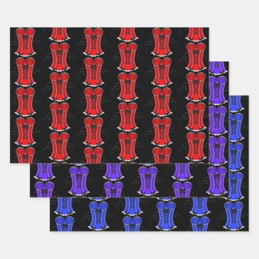 Feuille De Papier Cadeau Collection Flirty Corset (Lot)