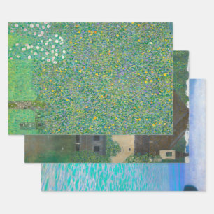 Feuille De Papier Cadeau Collection Gustav Klimt, Découpage