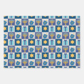 Feuille De Papier Cadeau Collection Hanoukka (Devant 2)