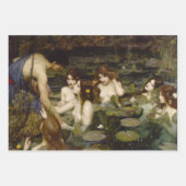 Feuille De Papier Cadeau Collection John William Waterhouse, Découpage (Devant)