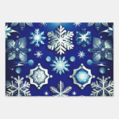 Feuille De Papier Cadeau Collection Motif Fléau bleu (Devant 3)