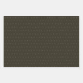 Feuille De Papier Cadeau Collection Noël | Cèdre Cognac, Crème, Vert (Devant 3)