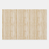 Feuille De Papier Cadeau Collection Noël | Plaid Chaud, Bandes, Cèdre (Devant 3)