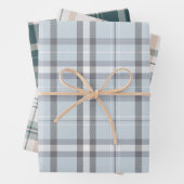 Feuille De Papier Cadeau Collection Plaid de Noël classique (En situation)