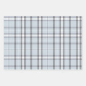 Feuille De Papier Cadeau Collection Plaid de Noël classique (Devant)