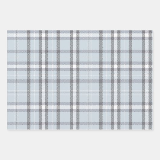 Feuille De Papier Cadeau Collection Plaid de Noël classique (Devant)