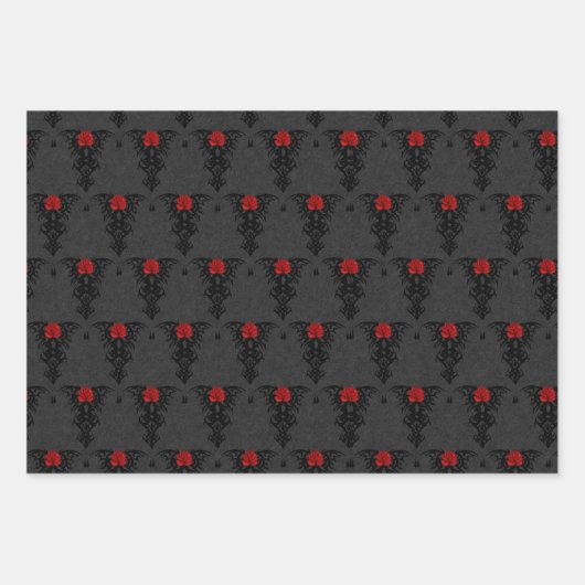 Feuille De Papier Cadeau Collection Romance gothique (Devant)