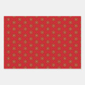 Feuille De Papier Cadeau Collection royale Dazzling Rouge et or (Devant)