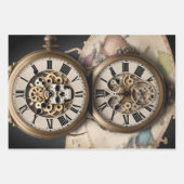 Feuille De Papier Cadeau Collection Steampunk Animal - Kitty Trio  (Devant 2)