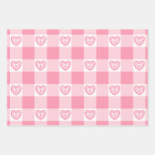 Feuille De Papier Cadeau Collection Valentine Hearts (Devant)