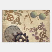 Feuille De Papier Cadeau Collection Vintage Steampunk (Devant 2)