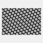 Feuille De Papier Cadeau Collie à poils Beardie Black Dessin mignon Chien A (Devant 3)