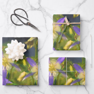 Feuille De Papier Cadeau Colorado Colorado Blue Columbines Peinture Art ori