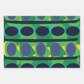 Feuille De Papier Cadeau Coloré Abstrait moderne géométrique (Devant 2)