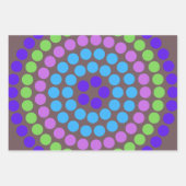 Feuille De Papier Cadeau Coloré élégant Motif simple Pois (Devant)