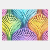 Feuille De Papier Cadeau Coloré Pastel Abstract Design Motif (Devant)