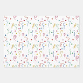 Feuille De Papier Cadeau Colored Party Confetti Pattern (Devant)