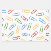Feuille De Papier Cadeau Colorful Math & School Numbers & Clips (Devant)