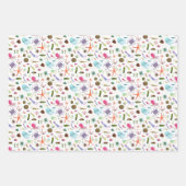 Feuille De Papier Cadeau Colorful sea life (Devant)