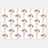 Feuille De Papier Cadeau Colorful "Thanks" Spelled by Balloons (Devant)