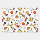 Feuille De Papier Cadeau Comic Pattern  (Devant)