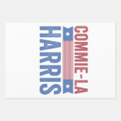 Feuille De Papier Cadeau Commie-La Harris 2024 Funny Anti Kamala Harris (Devant)
