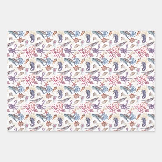 Feuille De Papier Cadeau Composition de l'eau souterraine Conception 1 (Devant 2)