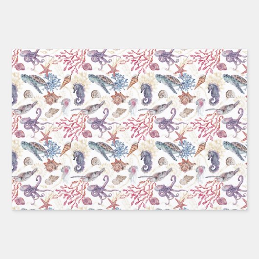 Feuille De Papier Cadeau Composition de l'eau souterraine Conception 1 (Devant)