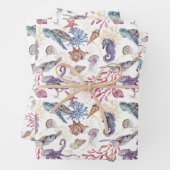 Feuille De Papier Cadeau Composition de l'eau souterraine Conception 1 (En situation)