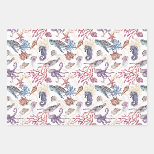 Feuille De Papier Cadeau Composition de l'eau souterraine Conception 1 (Devant 3)