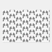 Feuille De Papier Cadeau Conception À damiers (Devant)