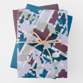 Feuille De Papier Cadeau Conception Abstraite (En situation)