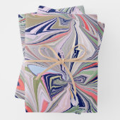 Feuille De Papier Cadeau Conception abstraite du marbre (En situation)