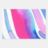 Feuille De Papier Cadeau Conception aquarelle abstraite (Devant 3)