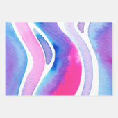 Feuille De Papier Cadeau Conception aquarelle abstraite (Devant 2)